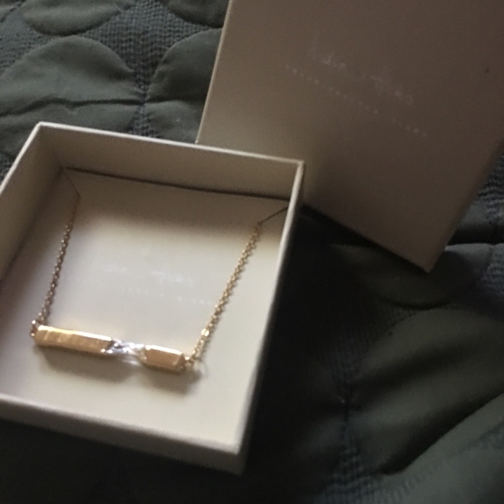 *NWT* - India Hicks Obelisk Gold Plated Necklace